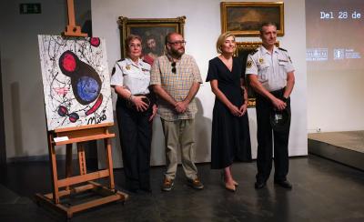 Elisa Núñez anuncia la intervenció per la Policia de la Generalitat de cinc obres falses de Goya, Juan de Juanes, Miró i Renoir